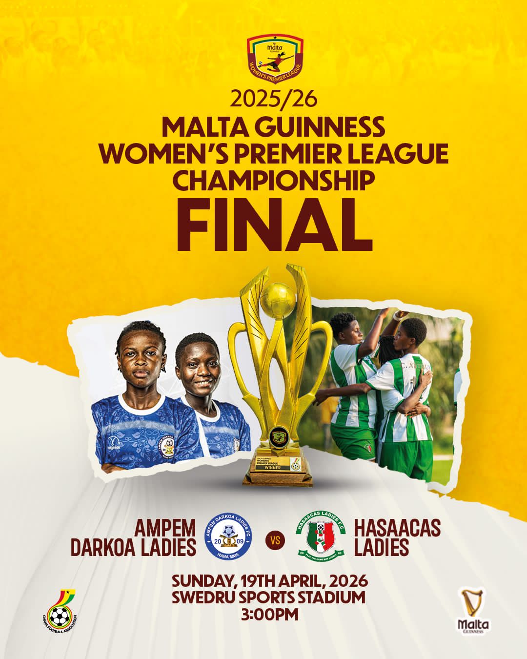 Swedru Sports stadium to host Malta Guinness Women’s Premier League Final 