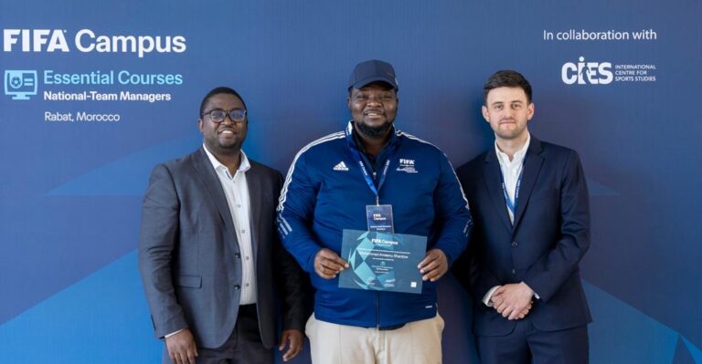 Ameenu Shardow completes FIFA Executive Programme for national team managers