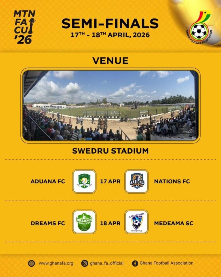 Four Premier League sides vie for final spots as Swedru Stadium hosts MTN FA Cup Semis