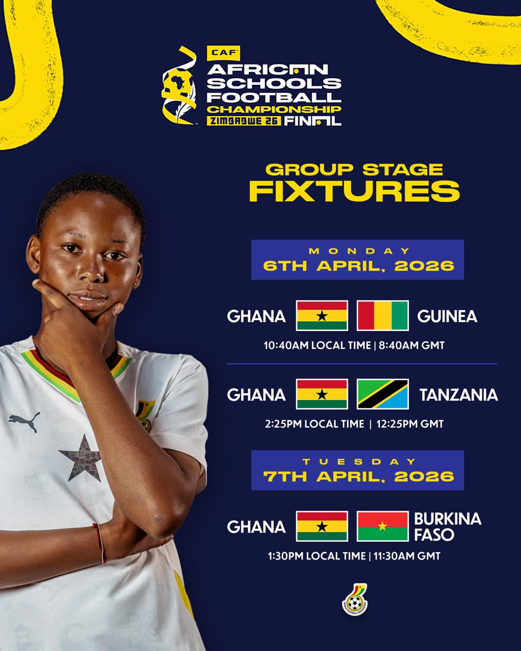 Black Damsels open CAF African Schools Championship title defence against Guinea