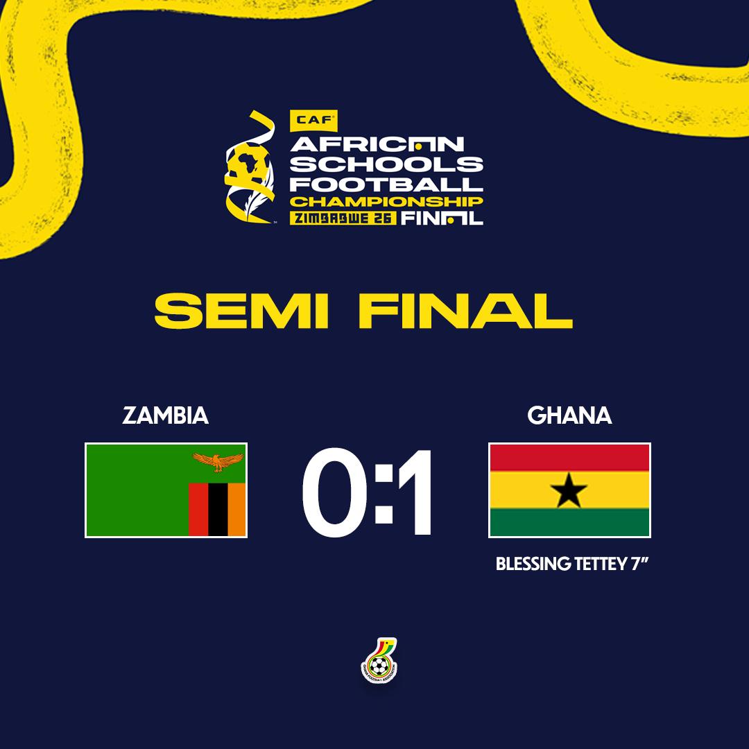 Black Damsels reach CAF African Schools Championship final with win over Zambia