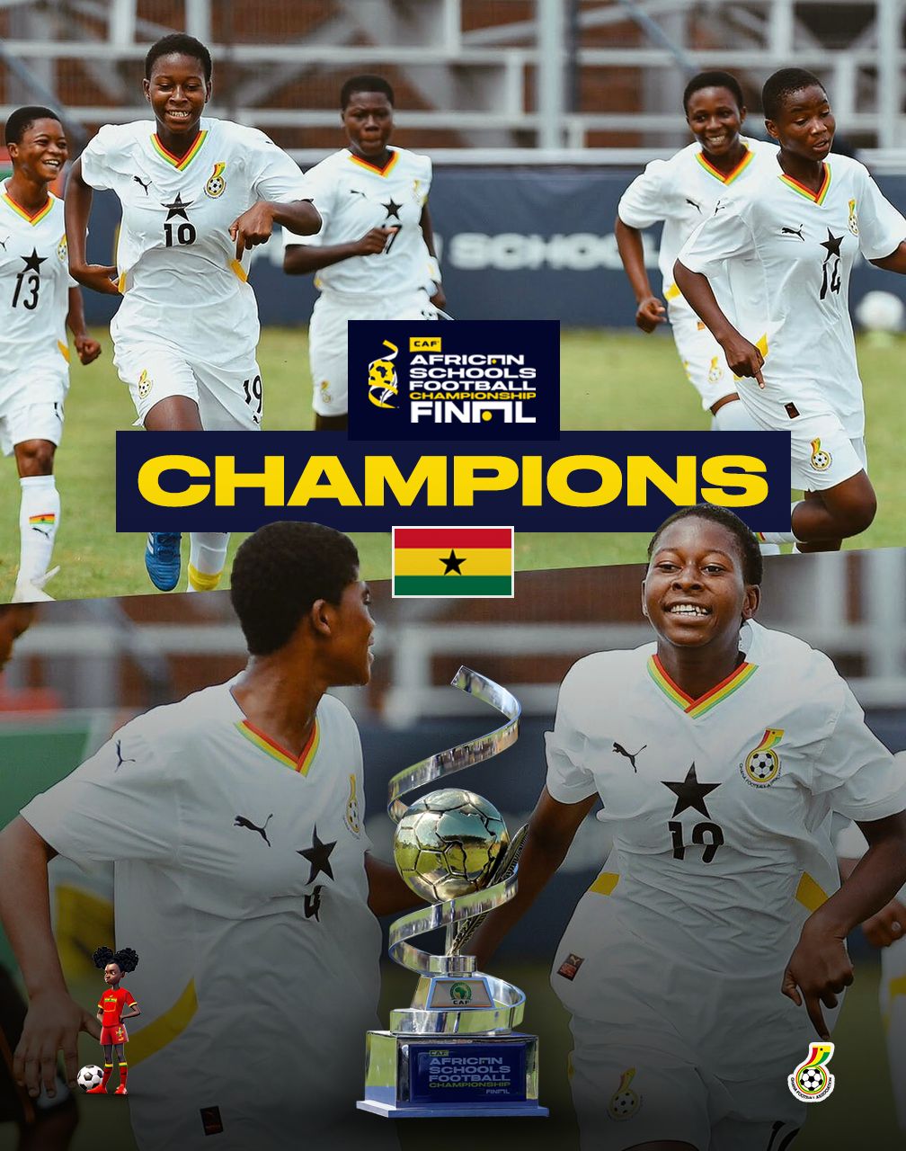 Black Damsels retain CAF African Schools Championship title