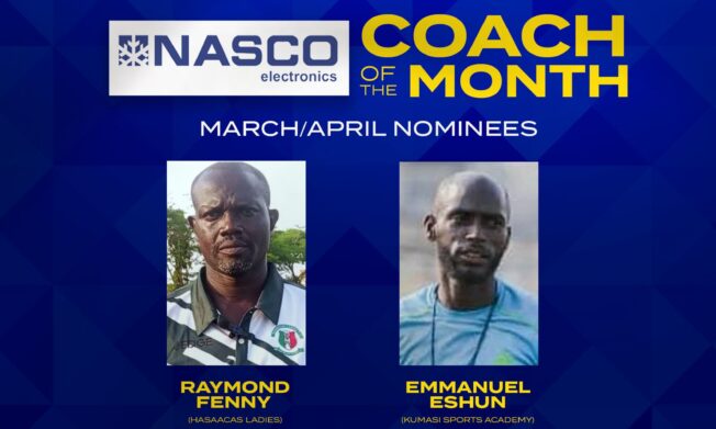 Two gaffers shine as March/April Coach of the month nominees announced