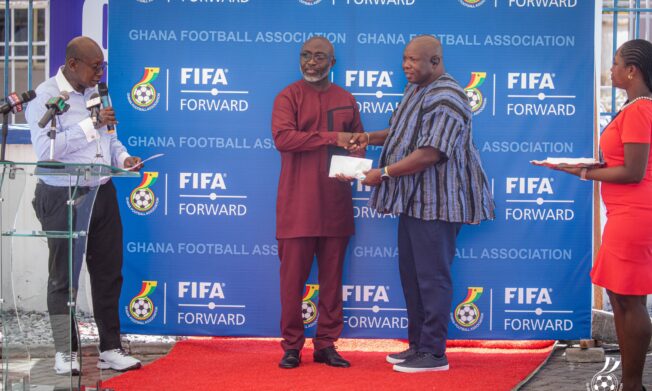 Greater Accra RFA Receives Pickup Vehicle from GFA Through FIFA Forward Programme