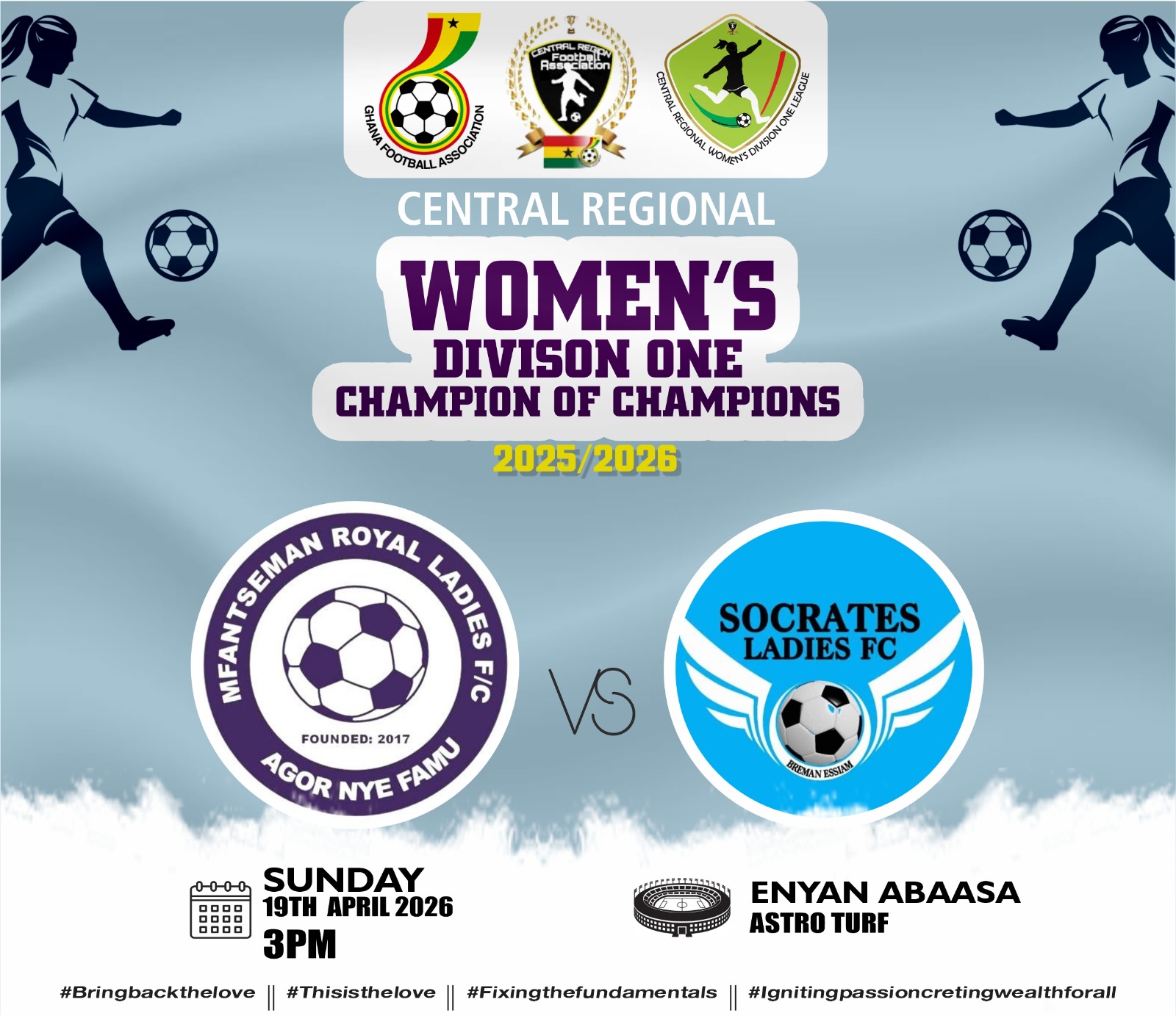 Essiam Socrates Ladies Crowned Champions of Central Regional Women’s Division One