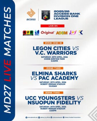 https://www.ghanafa.org/three-live-matches-scheduled-for-matchday-27-of-access-bank-division-one-league