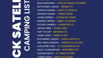 Black Satellites resume camping on April 22