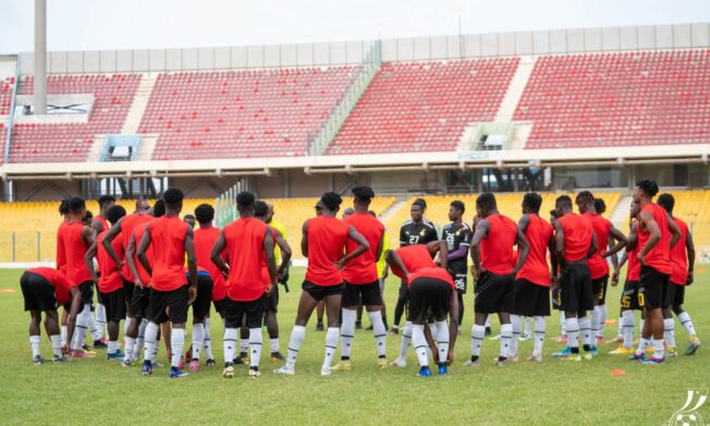 Black Galaxies train at Accra Sports Stadium