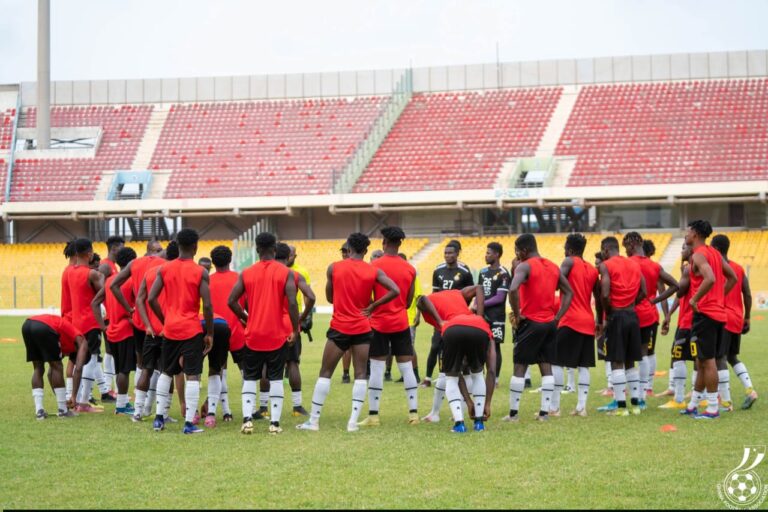 Black Galaxies train at Accra Sports Stadium