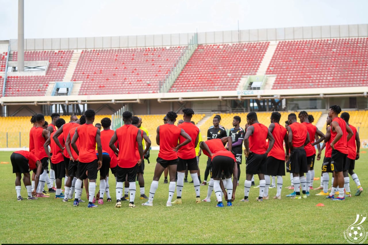 Black Galaxies train at Accra Sports Stadium