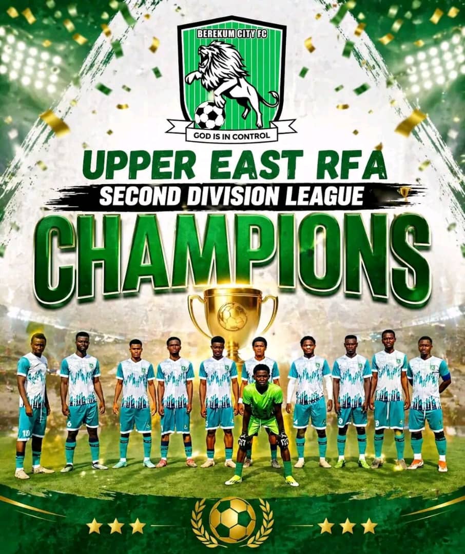 Berekum City Crowned Upper East Division Two Champions