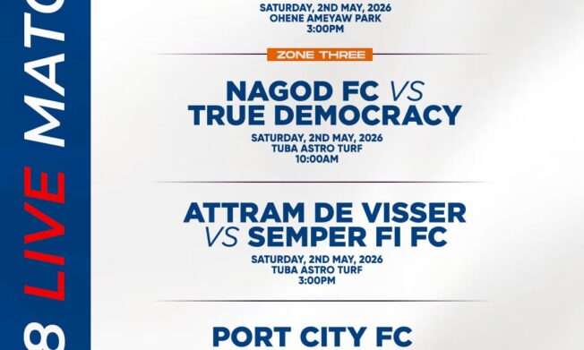 Bốn trận đấu trực tiếp tại vòng 28 giải hạng Nhất Access Bank 2025/26