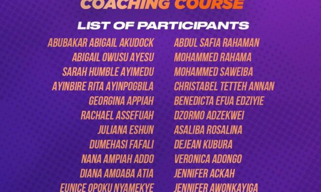 Thirty participants enrolled in CAF License C Coaching Course under Women’s Development Programme