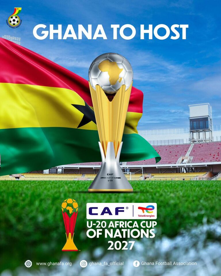 Ghana secures hosting rights for CAF U-20 AFCON 2027
