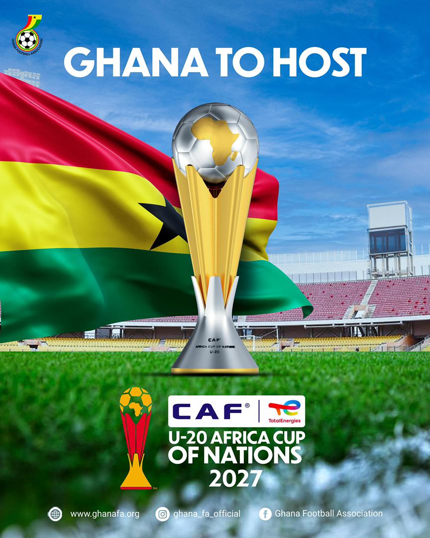 Ghana secures hosting rights for CAF U-20 AFCON 2027