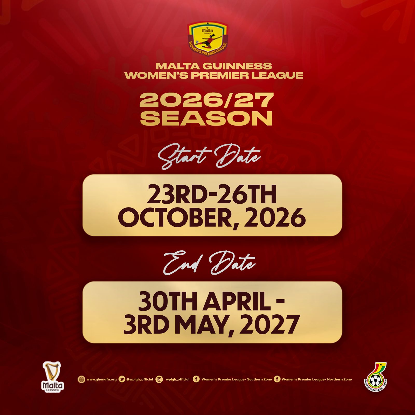 GFA sets October kick-off for 2026/27 Malta Guinness Women’s Premier League