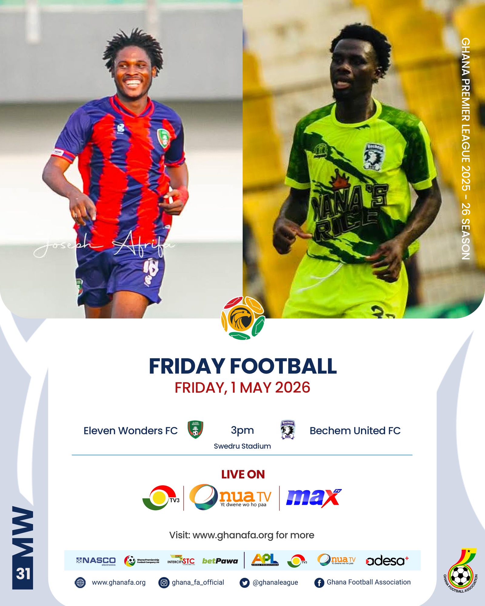 Premier League: Relegated Eleven Wonders host Bechem United on Friday