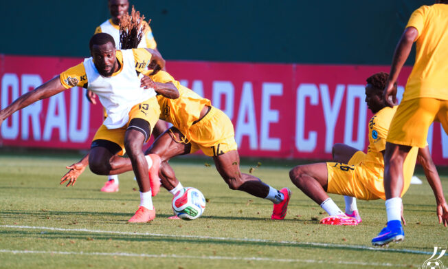 PHOTOS: Black Stars train in Cardiff ahead of Wales friendly and FIFA World Cup