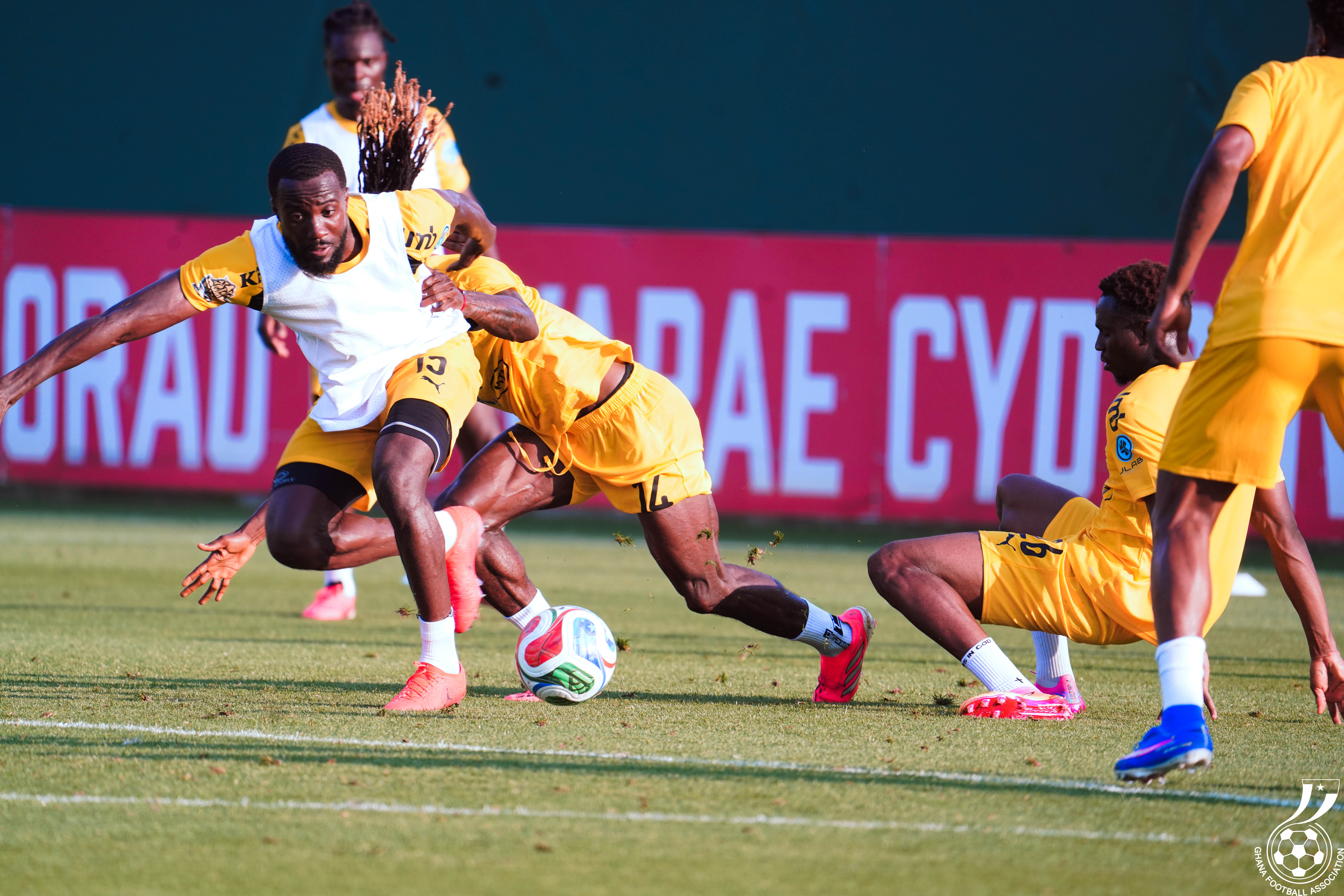 PHOTOS: Black Stars train in Cardiff ahead of Wales friendly and FIFA World Cup