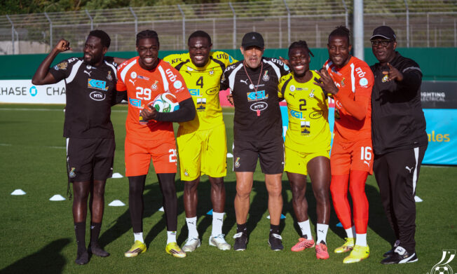 Twenty-four players train at Dragon Park as Black Stars step up pre-Wales preparations