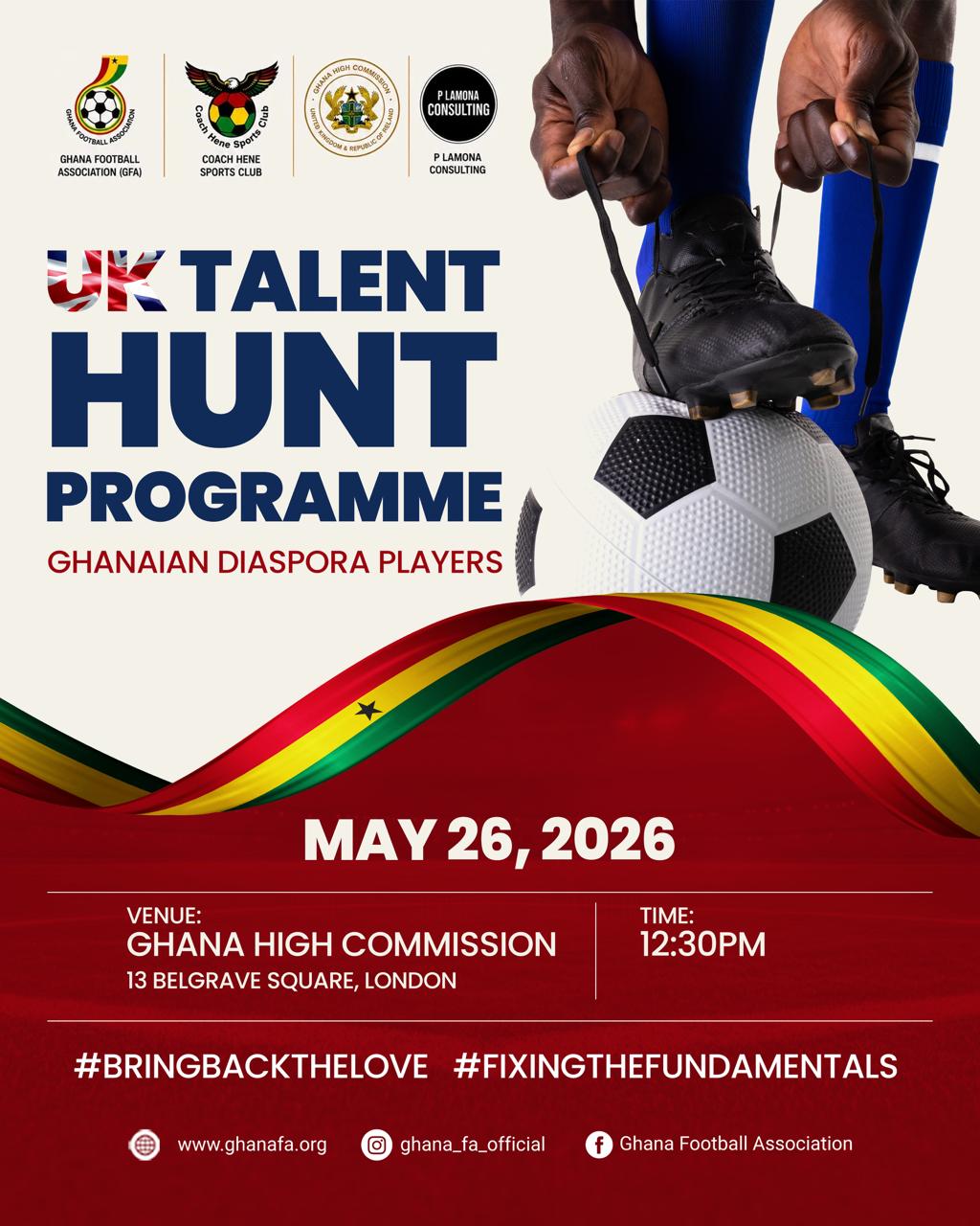 GFA Unveils UK Talent Hunt Programme for Ghanaian Diaspora Players
