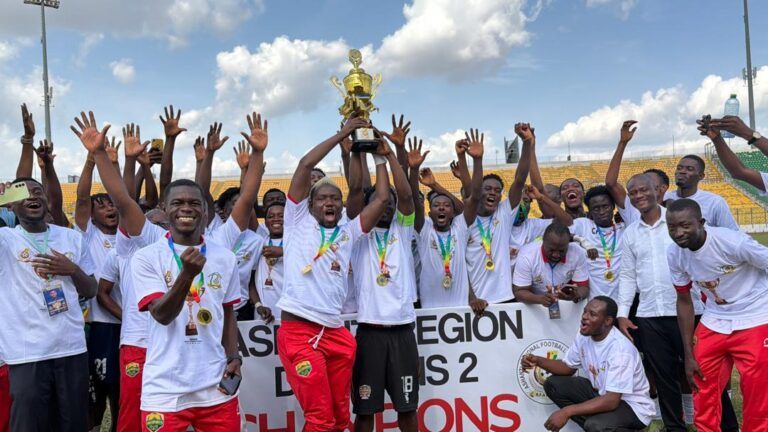 Pro Sports Crowned Ashanti Division Two Champions, Secure Division One Qualification
