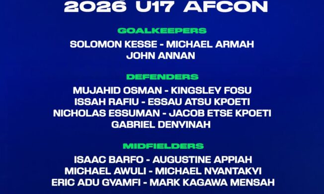 Dr. Ogum Names Black Starlets Squad for 2026 U-17 AFCON