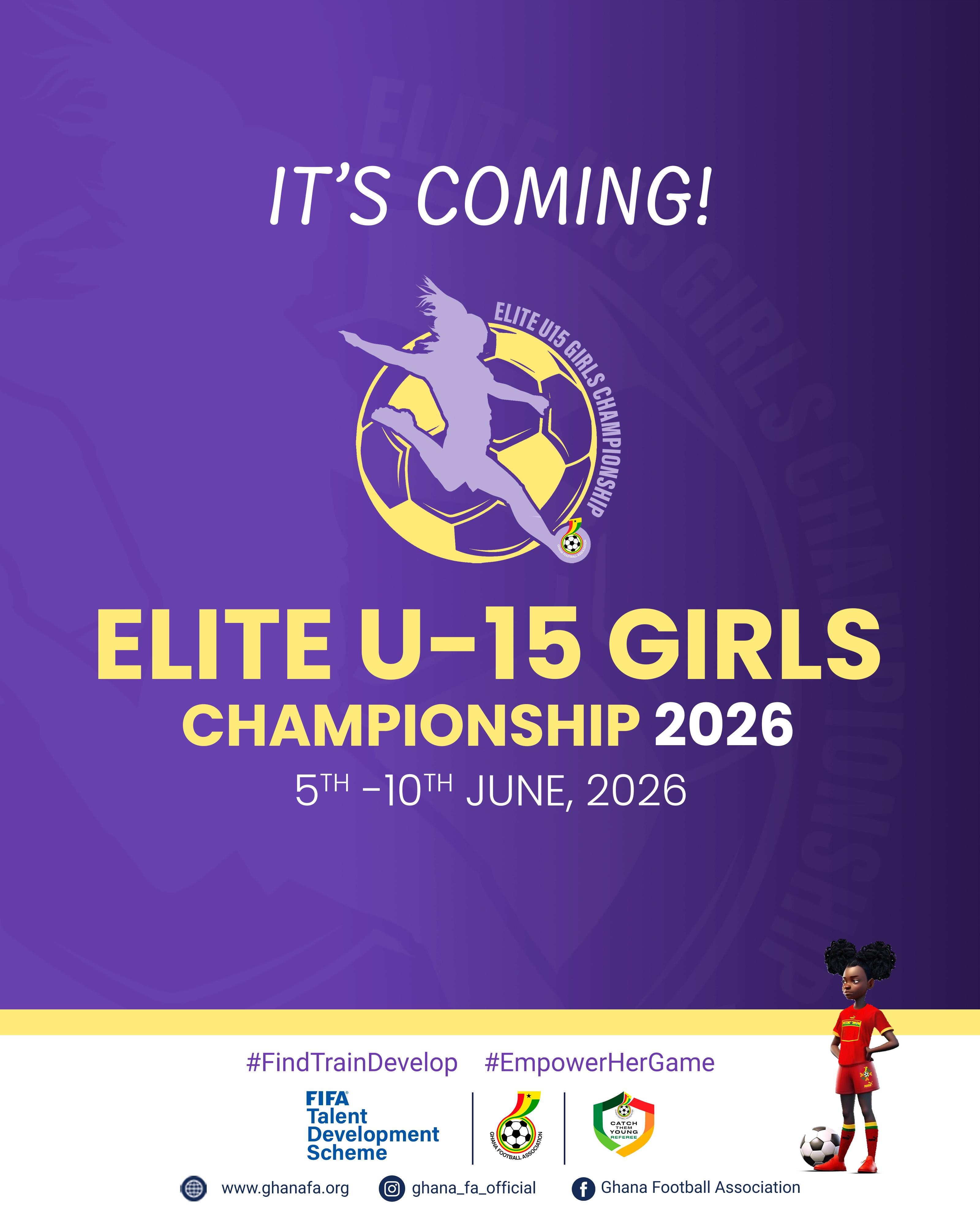 FIFA TDS: Anticipation builds for the 2026 Elite U-15 Girls Championship