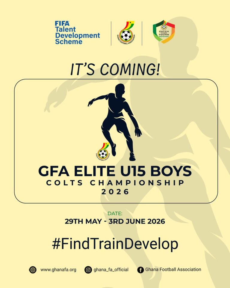 FIFA TDS: 2026 GFA Elite U15 Boys Championship Set to Kick Off on May 29