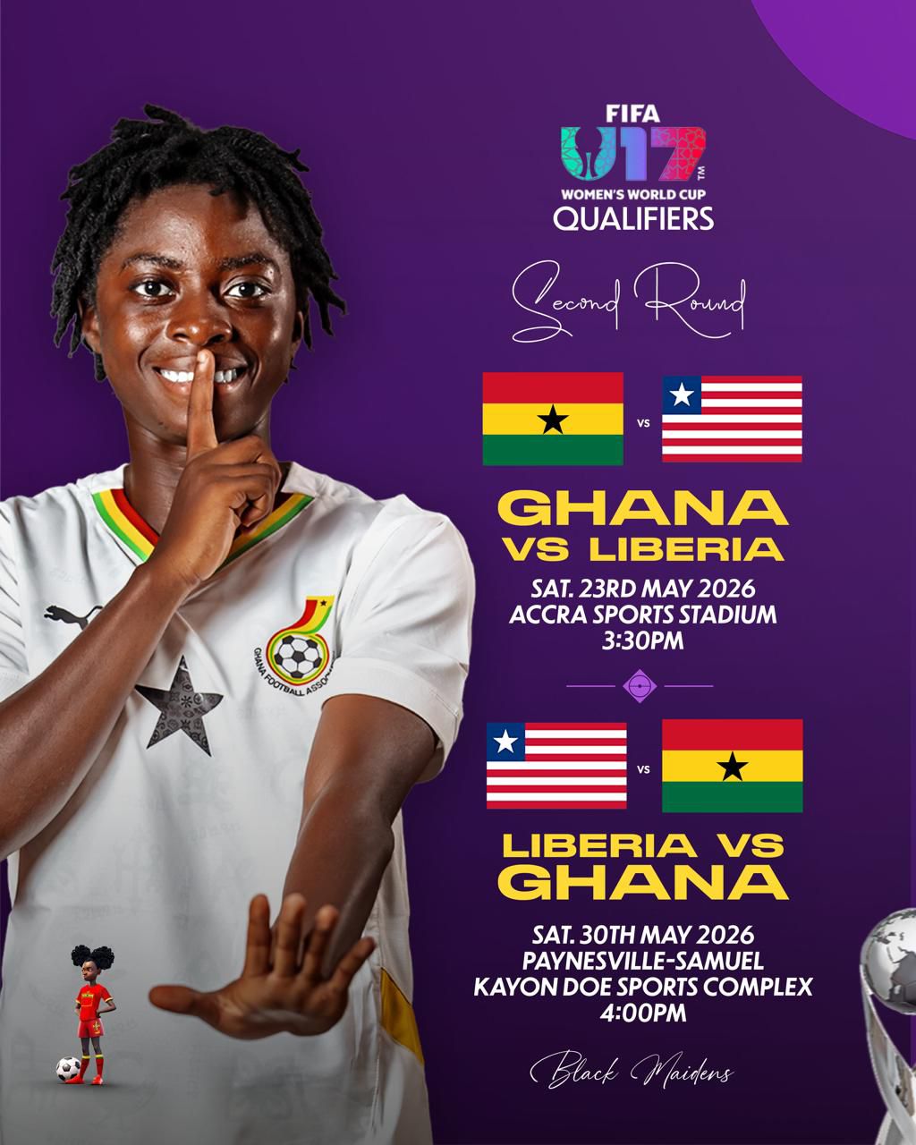 Black Maidens set for FIFA U-17 Women’s World Cup Qualifier clash against Liberia