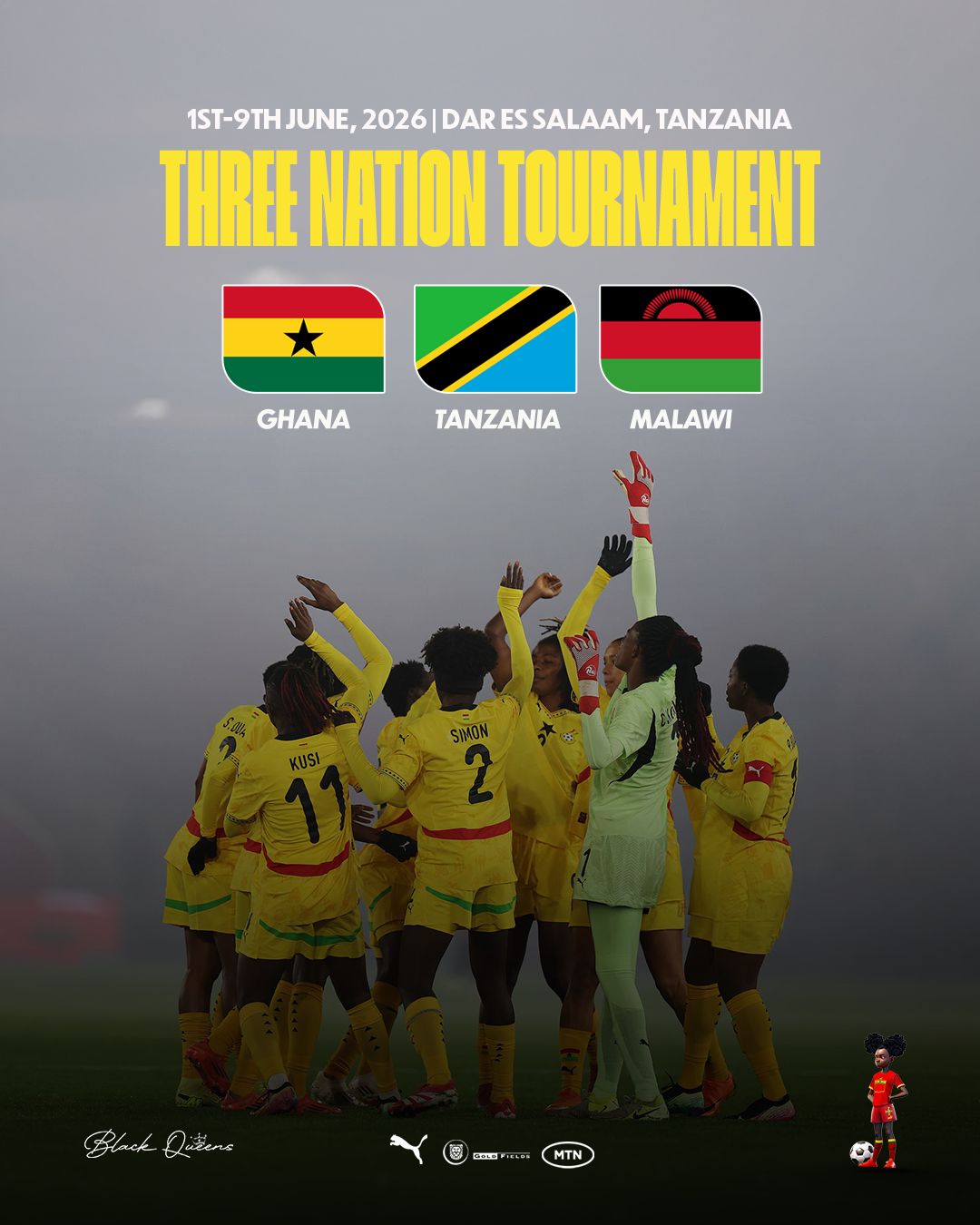 Black Queens set for three-nation tournament in Tanzania