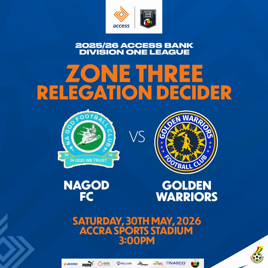 Na God FC and Golden Warriors set for Zone Three relegation playoff decider