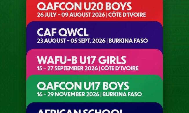 WAFU B revises dates for 2026 competitions