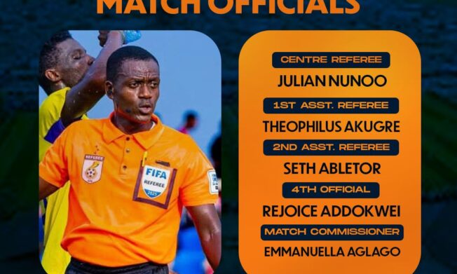 FIFA Referee Julian Nunoo to handle NA GOD vs Golden Warriors relegation playoff