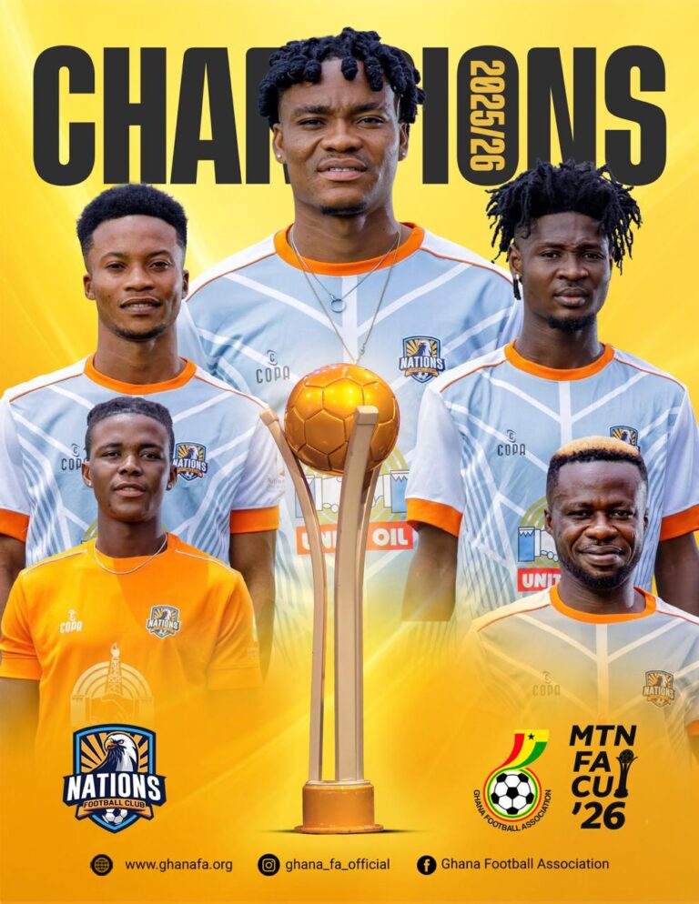 Nations FC make history with MTN FA Cup triumph after shootout win over Dreams FC