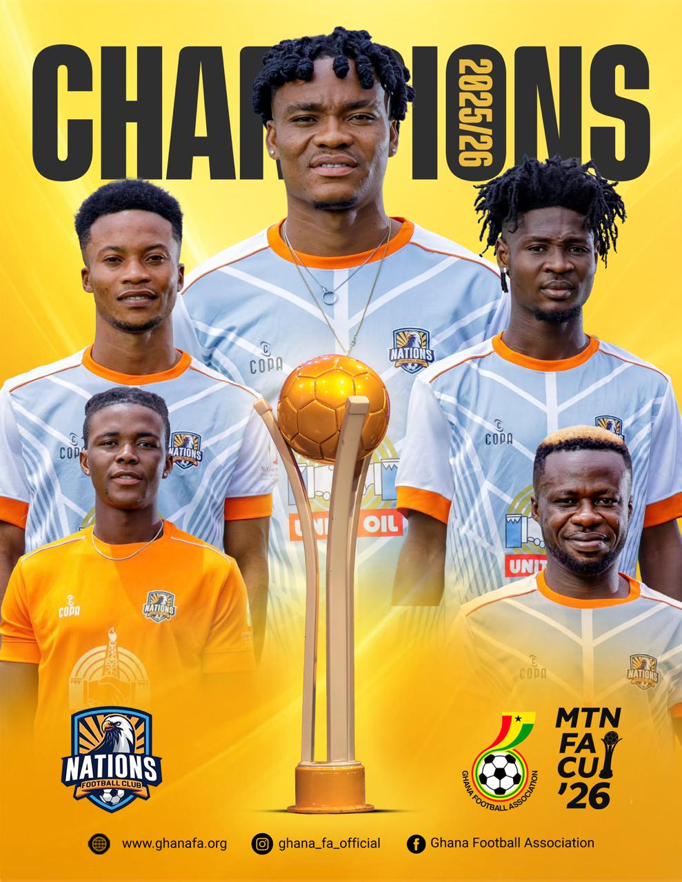 Nations FC make history with MTN FA Cup triumph after shootout win over Dreams FC