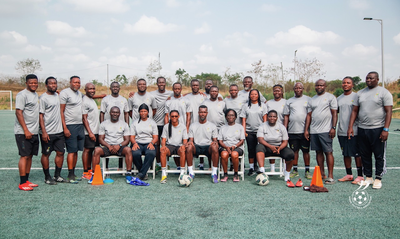 CAF Licence B Coaching Course Module II underway at GFA Technical Centre in Prampram