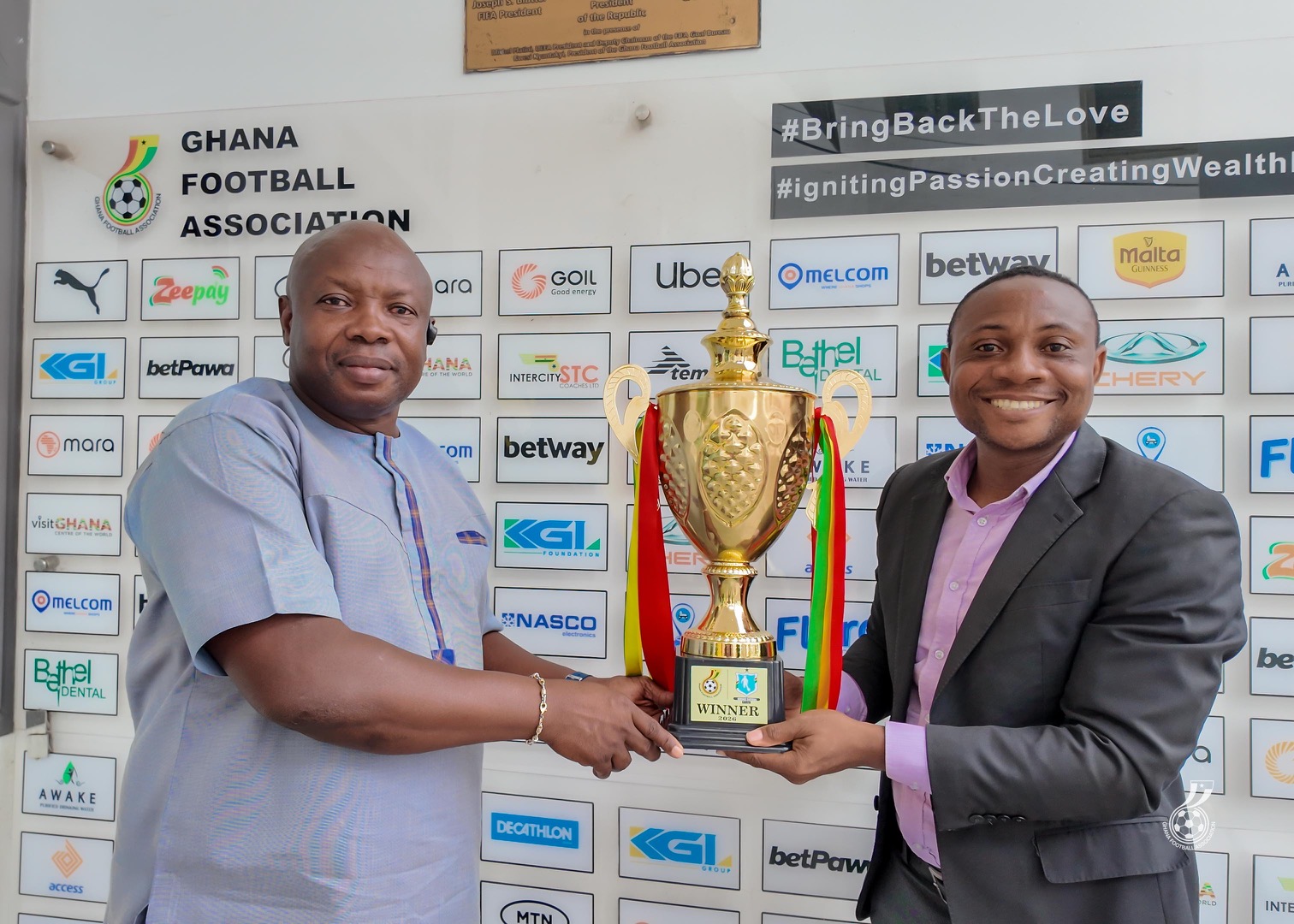 Power to the Youth: GFA presents medals, plagues and trophies to RFAs to support Colts football