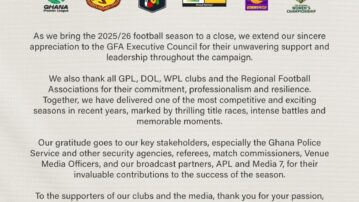 Competitions Department appreciates stakeholders after successful 2025/26 season