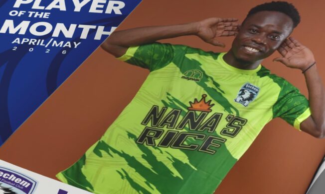 Augustine Okrah named NASCO Ghana Premier League player of the month for April/May