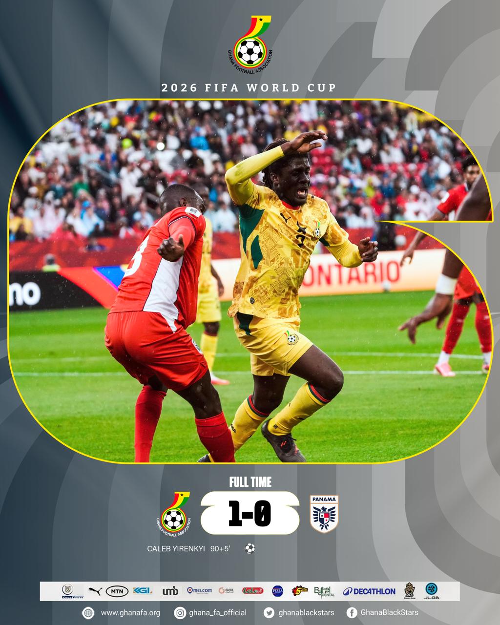 Debutant Yirenkyi scores winner as Ghana beat Panama 1-0 in World Cup opener