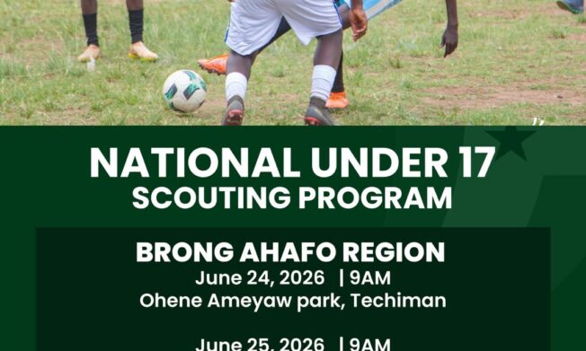 Coach Kassim Mingle Takes Black Starlets Talent Hunt to Brong Ahafo Region