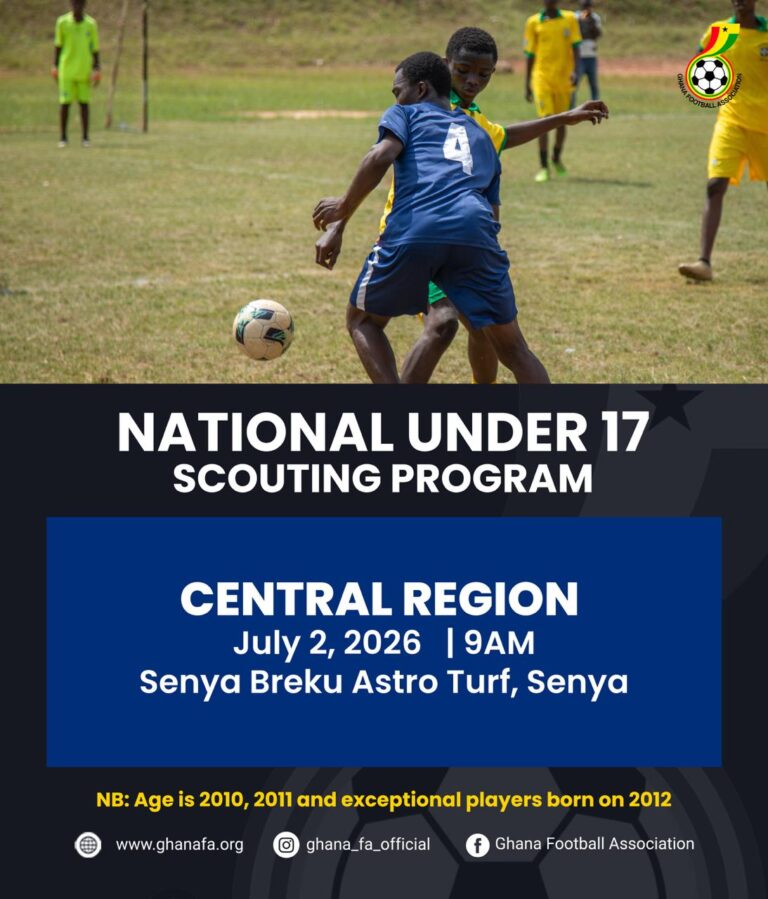 Coach Kassim Mingle set for U17 scouting in the Central Region