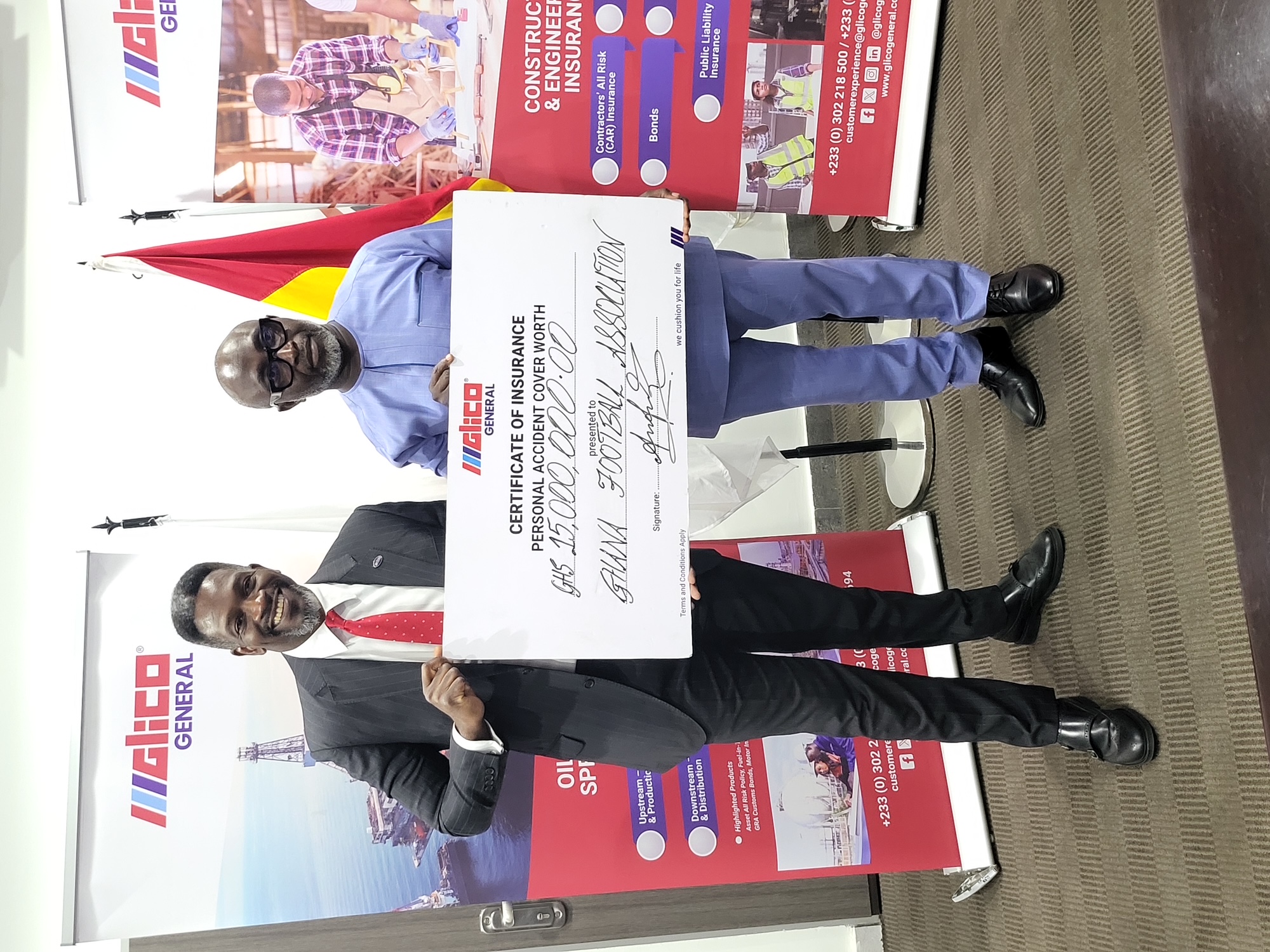 GLICO General strengthens support for Black Stars with 15 million cedis Insurance Cover