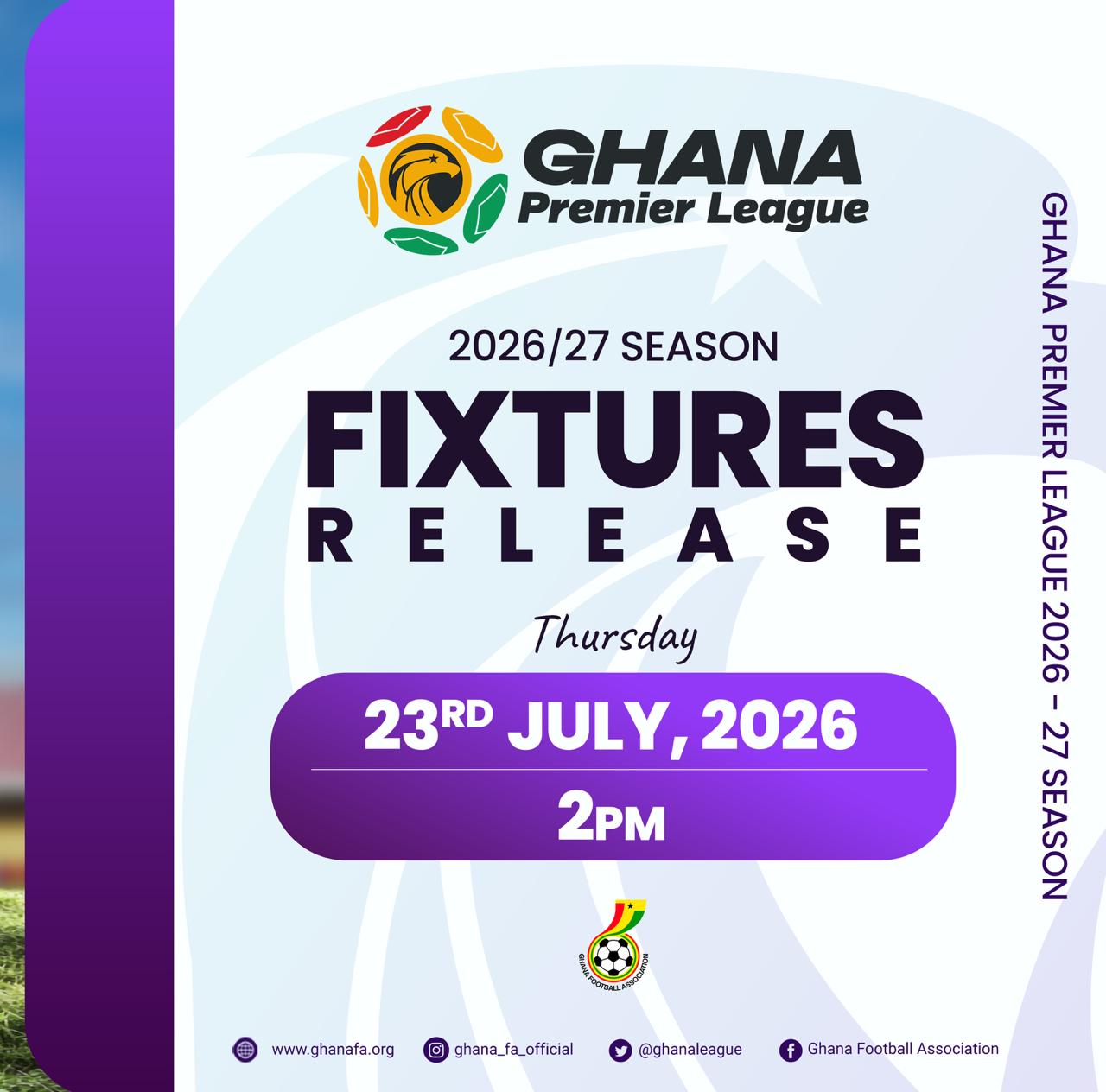 2026/27 Ghana Premier League fixtures set to be released on Thursday