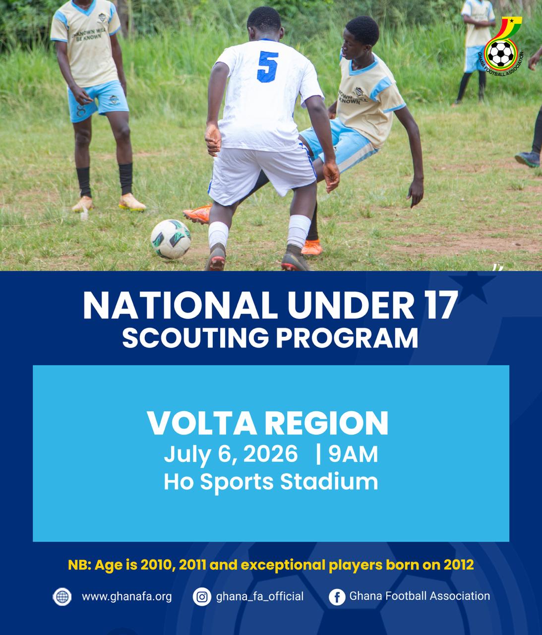 National U-17 Scouting Exercise Heads to the Volta Region