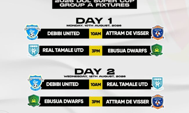 Debibi United Face Attram De Visser in 2026 X1 DOL Super Cup Opener as Fixtures Are Announced