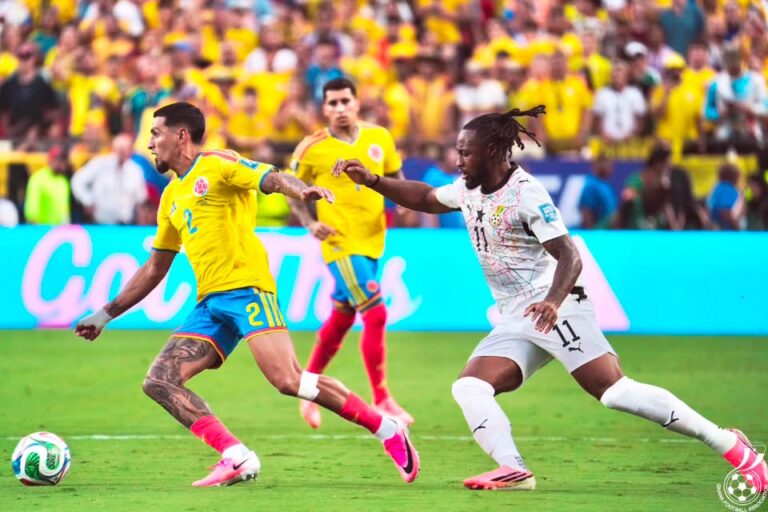Black Stars exit World Cup after narrow defeat to Colombia