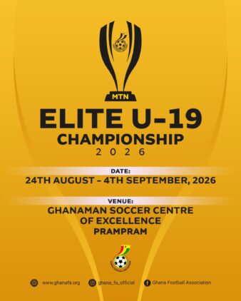 https://www.ghanafa.org/2026-mtn-elite-u-19-championship-set-to-kick-off-august-24-at-ghanaman-soccer-centre-of-excellence