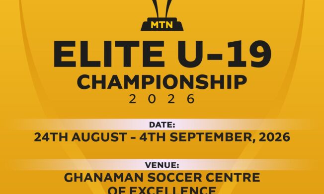 2026 MTN Elite U-19 Championship set to kick off August 24 at Ghanaman Soccer Centre of Excellence